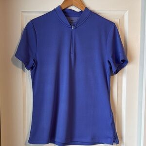 Periwinkle/purple/Blue Short Sleeve Women's golf Top